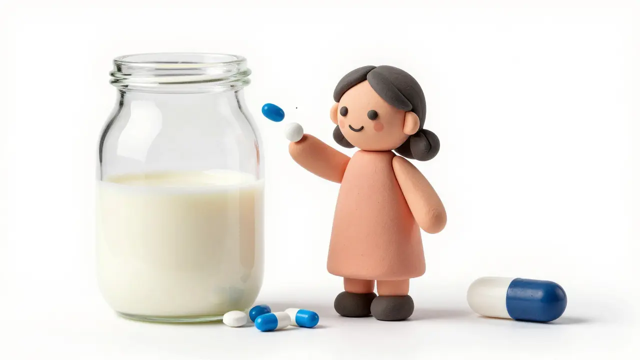 Clay art showing low medication transfer into breast milk safely